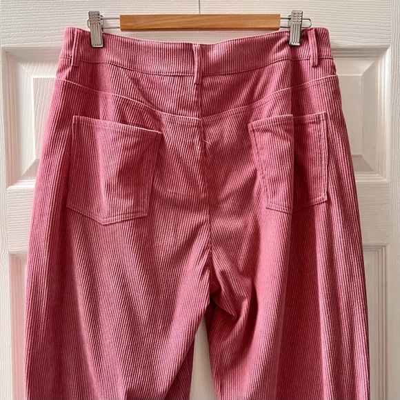 👖 CIDER Soft Pink Corduroy Straight Leg Pants, 90s Fashion, Size XL - Picture 3 of 13